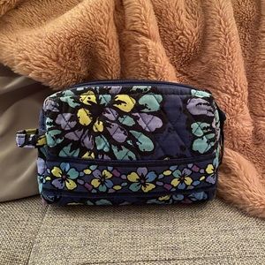 RARE Vera Bradley “Indigo Pop” Cosmetic Bag